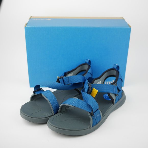 COLUMBIA Men's 14 Blue hiking sandals nylon straps comfort walking sports shoes - Picture 1 of 12